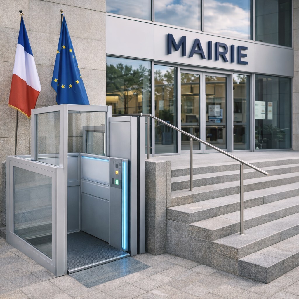 installation et maintenance d'élévateurs et ascenseurs PMR pour collectivités publics et ERP