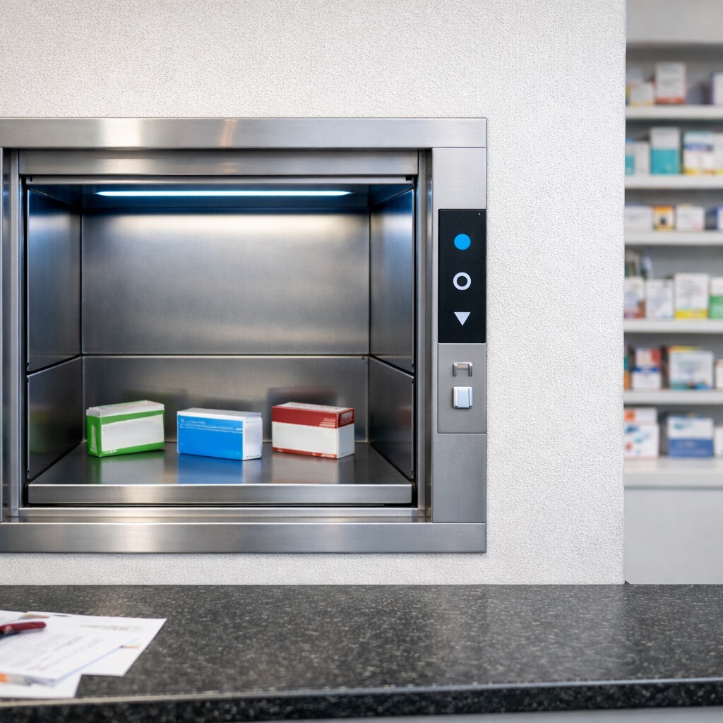 monte charge pharmacie